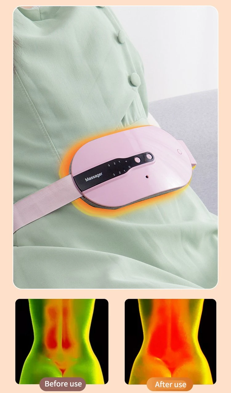 Adjustable Temperature Portable Charging Heating Massager Warm Uterus Waist Belt 20% off