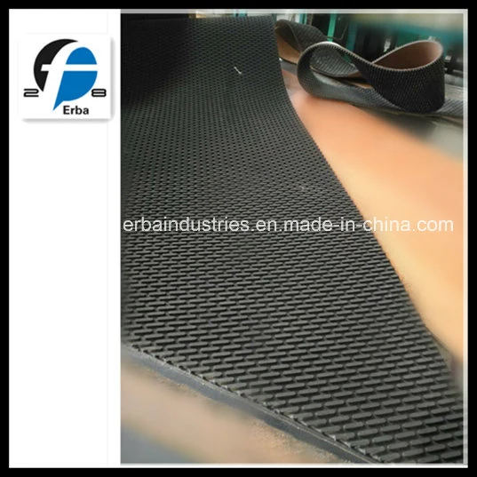 Supar Abrasive Long Service Life Square Rubber Belt Diamond Conveyor Belt