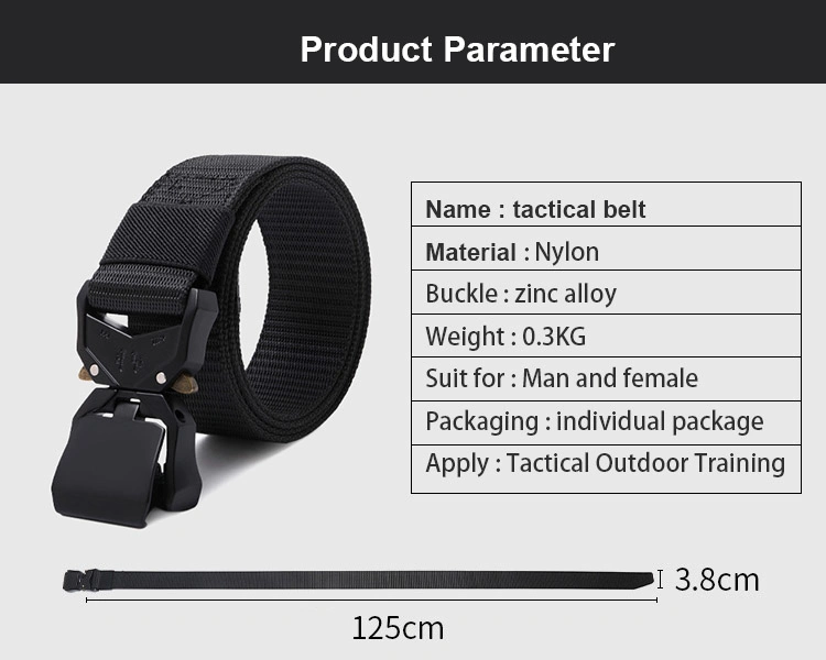 Mil Style Battle Molle Nylon Heavy Duty Rigger Tactical Belt with Alloy Buckle