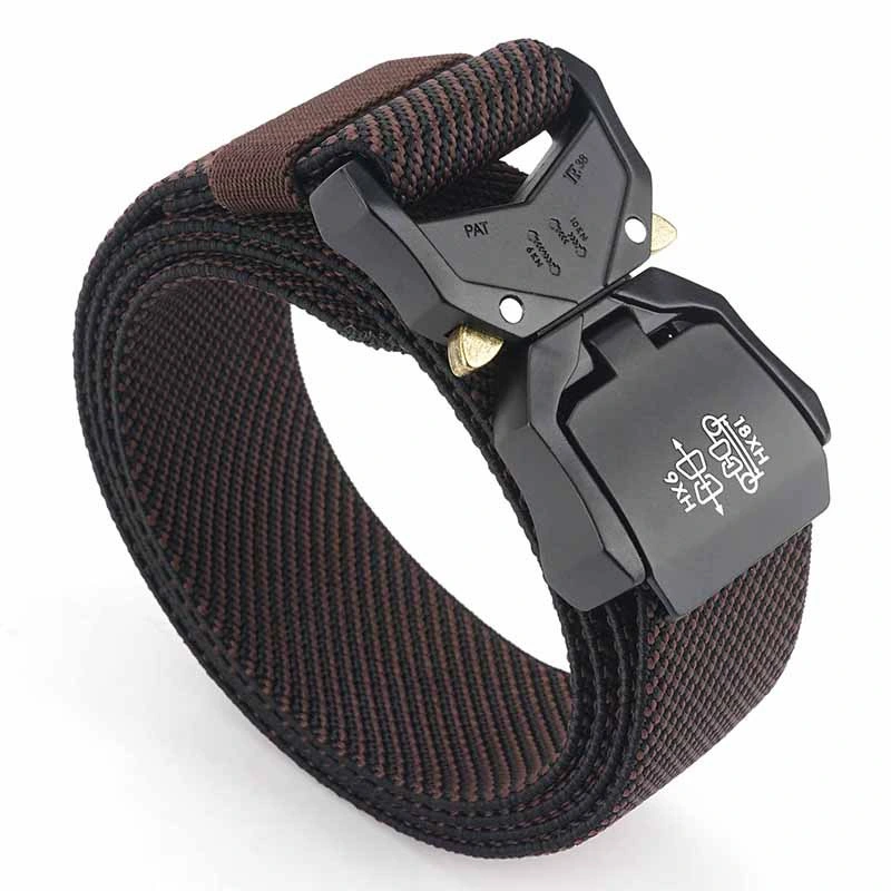 Tactical Belt Men′s Multifunctional Army Fan Outdoor Belt Molle Black Training Webbing Nylon Duty Waist Belt